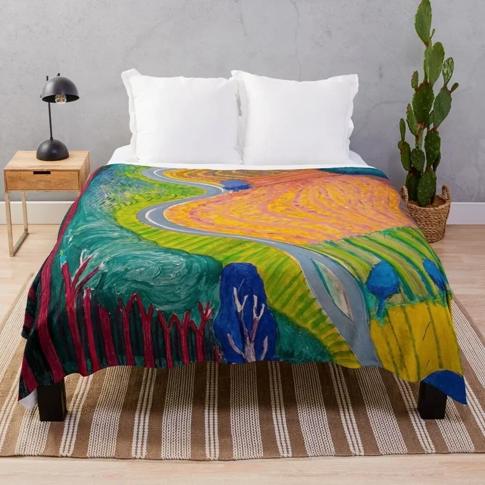 

David Hockney Throw Blanket Soft Warm Blanket Gift for Men Women Adults