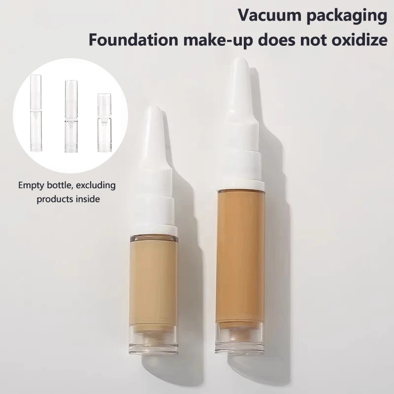 5/10/15ml base líquida garrafa de viagem cosméticos creme para os olhos garrafa de vácuo portátil mini garrafas recarregáveis de viagem