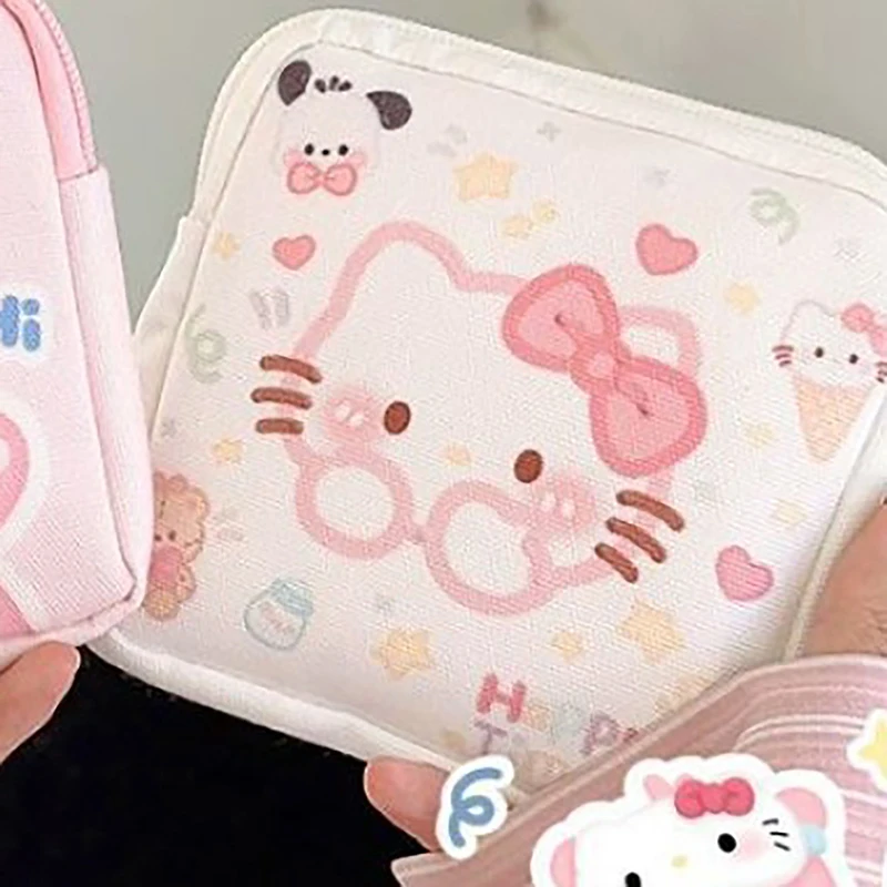 Tas penyimpanan pembalut wanita, tas kosmetik Mini wanita, dompet koin, hadiah