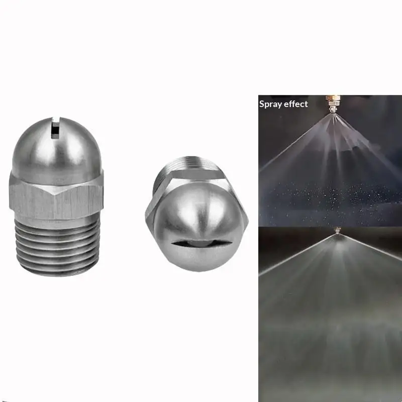 New Flat Fan Spray Nozzle BHC Air Knife Blowing Wind Nozzle 1/8'' 1/2'' Slot Cleaning High Pressure For Industrial Dust Removal
