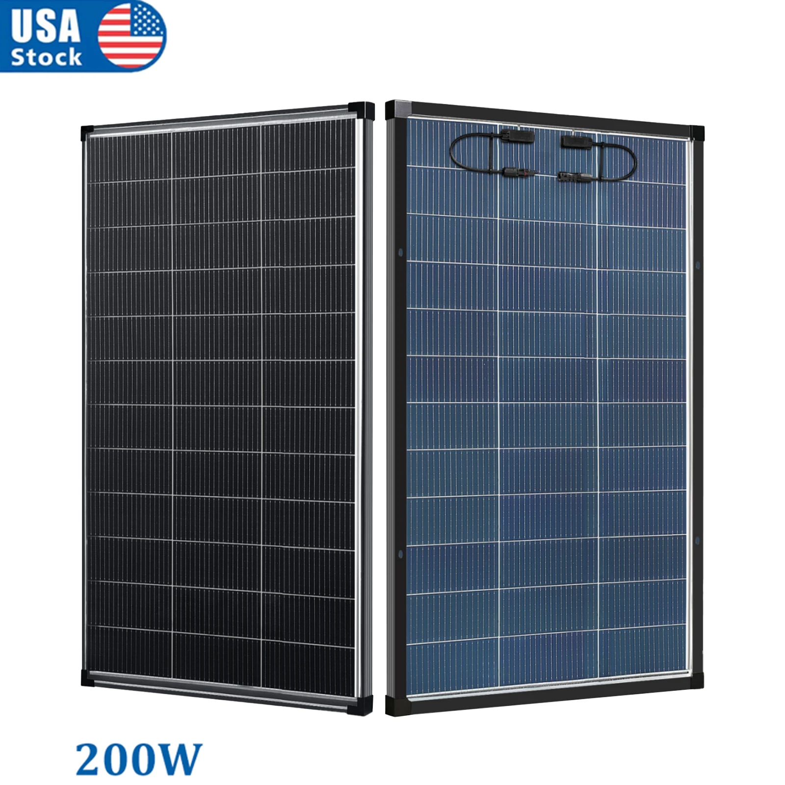 200W Bifacial Solar Panel with 25% Efficiency