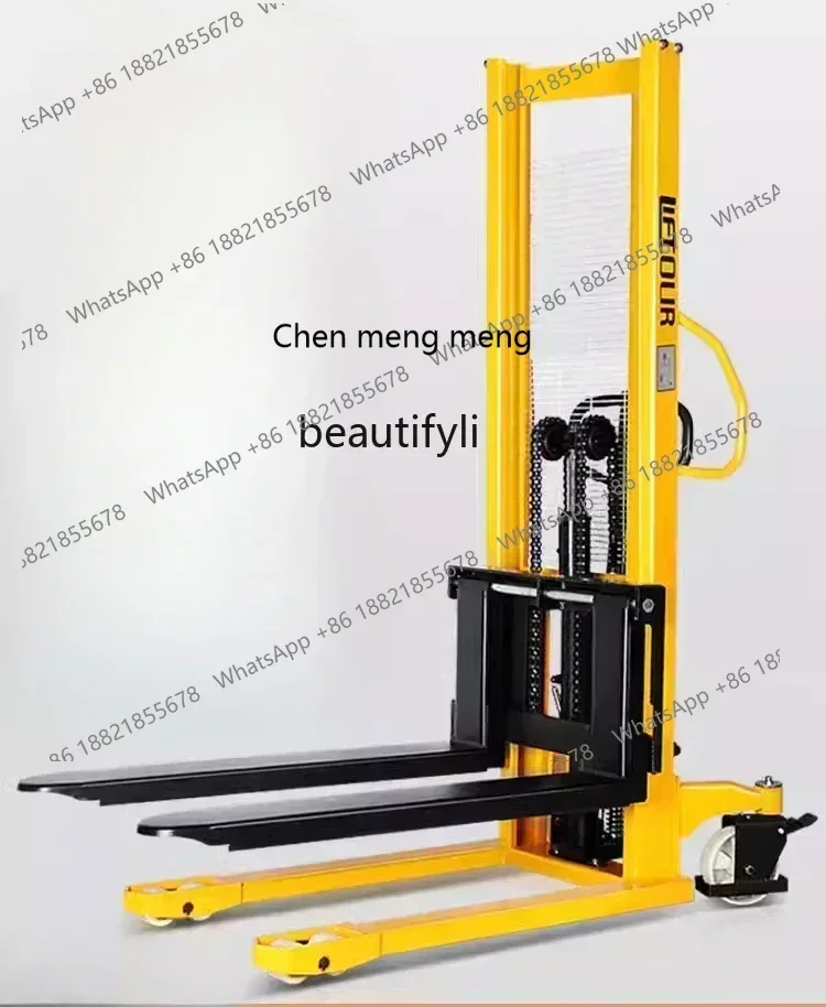 xz11Manual hydraulic truck, stacker lift truck, lift forklift, ground cattle handling, loading and unloading forklift