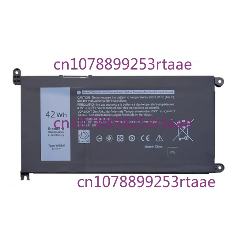 

New 42Wh YRDD6 Lattop Battery For Dell Vostro 3491 3501 3590 3490 3591 5490 5581 5481 3400 3401 3405 3500 For Latitude 3300 3379
