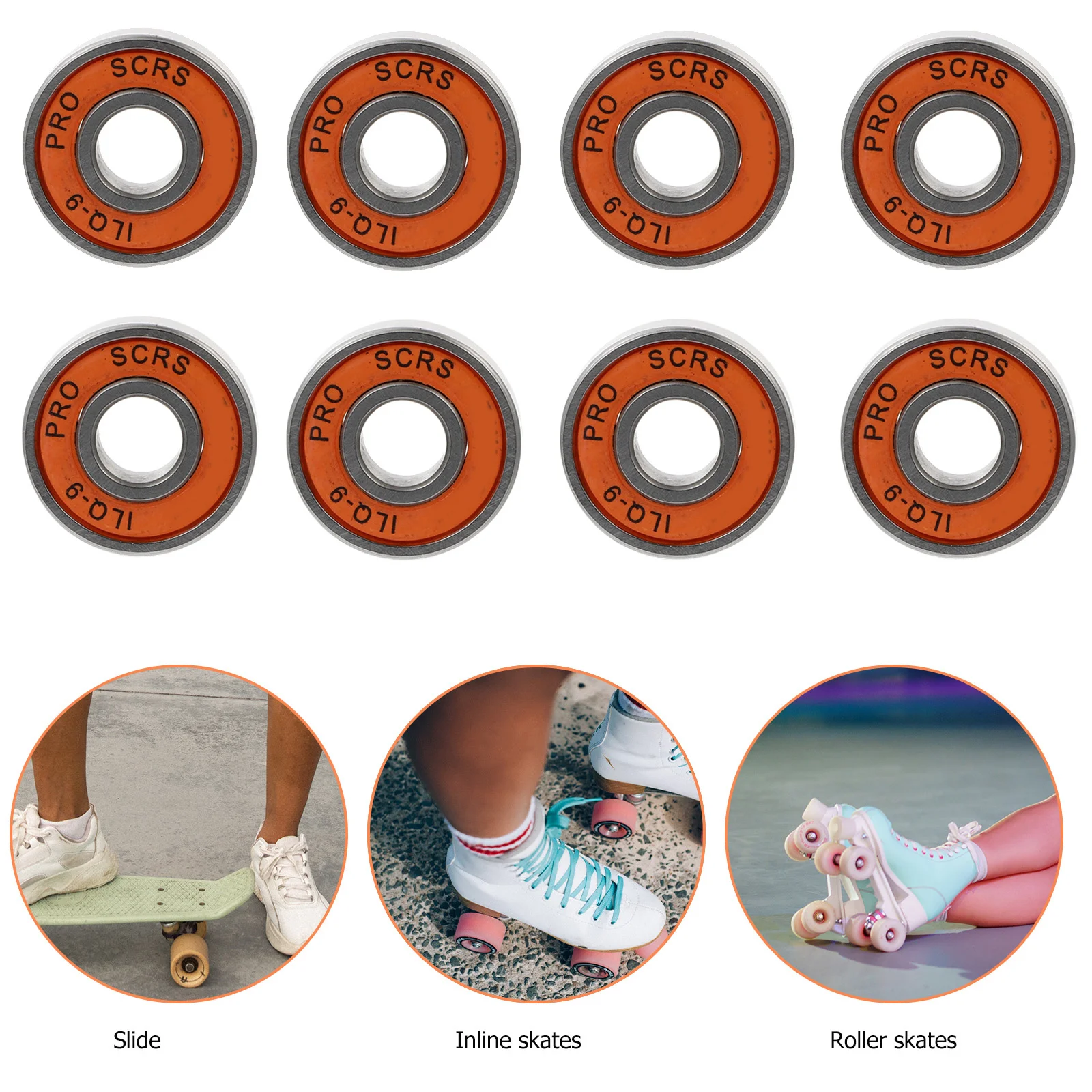 12 قطعة محامل لوح التزلج الصلب دائم عالية السرعة Longboard مضمنة سكوتر الأجهزة سكيت تحمل Longboard تحمل