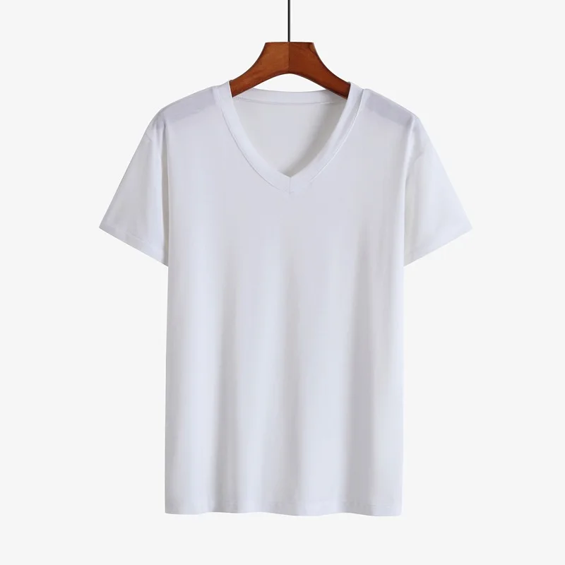 V neck white