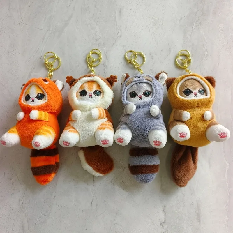 

Mofusand Anime Peripheral Kawaii Keychain Backpack Decoration Plush Pendant Birthday Gift