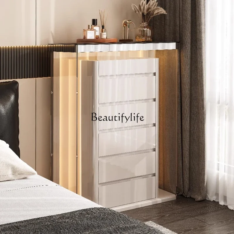 

ls 42Italian light luxury six-chest cabinet cloakroom jewelry storage cabinet bedroom minimalist locker