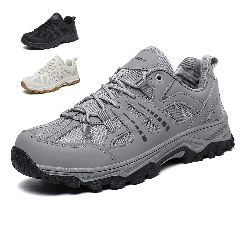 

Men Women Breathable Hiking Shoes Outdoor Trainers Lace-up Climbing Wading Shoes Trekking Sneakers Walking Hunting Tactical Shoe