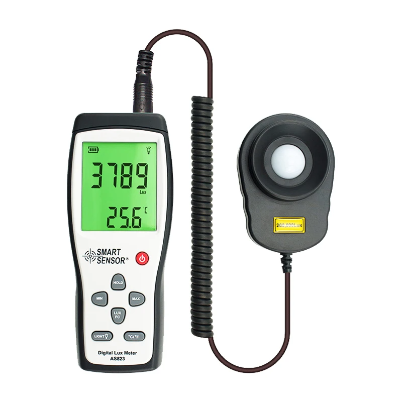 The Illuminance Meter and Light Intensity Tester for Architectural Lighting Inspection and Photography Lighting Setup