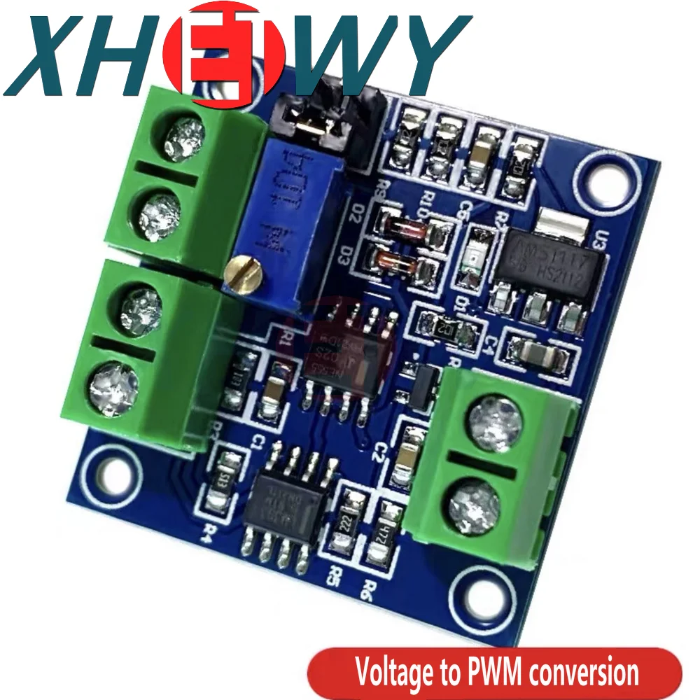 PWM เป็นโมดูลหม้อแปลงแรงดันไฟฟ้า DC12V-30V การแปลง0%-100% PWM เป็น0-10V ปรับแรงดันไฟฟ้าโมดูลแปลงไฟ