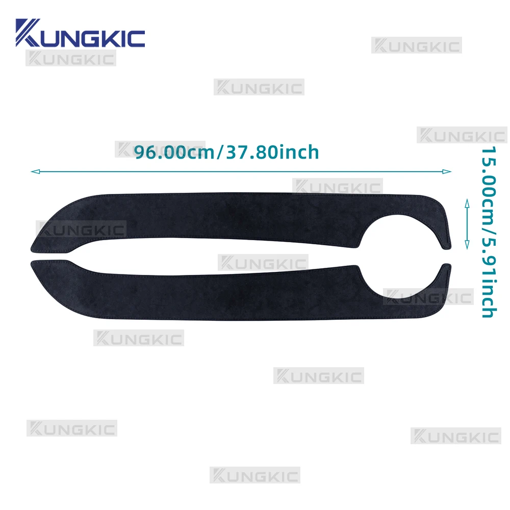 Door Anti-kick Pad For Abarth 595 695 2012-2024/ Fiat 500/500C 2008-2024/ 500E 2013-2019 Flannel LHD RHD Mat Trim Accessories view 6