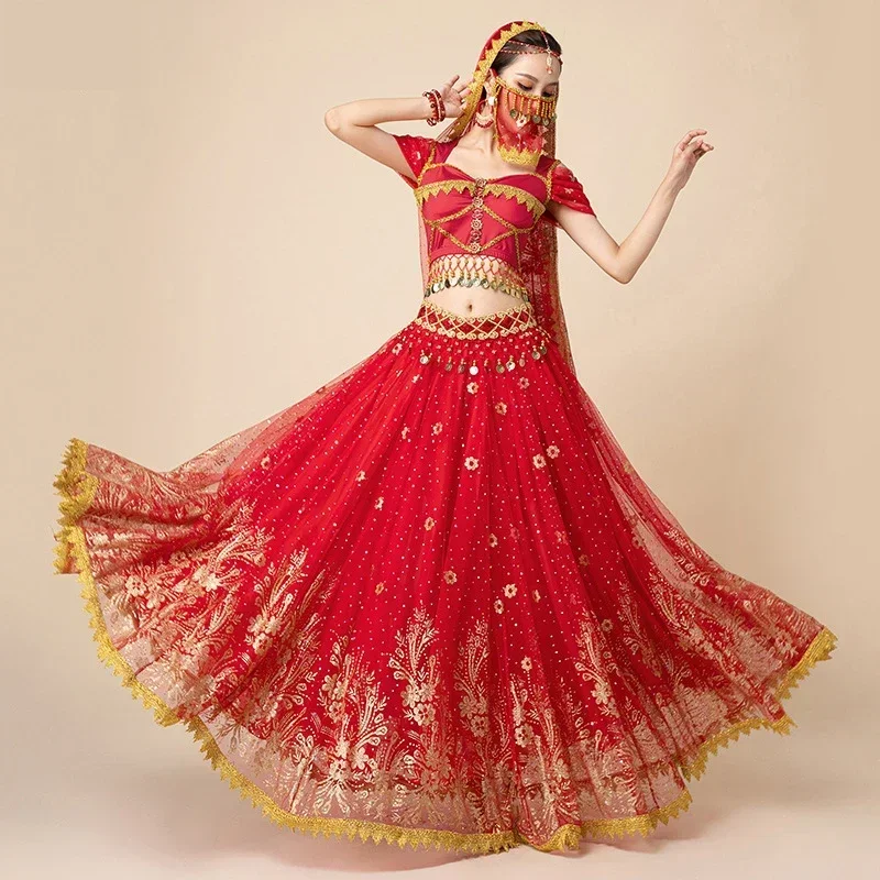 

Festival Princess Costume Indian Dance Embroidery Jasmine Costume Party Role Play Jasmine Princess Costume