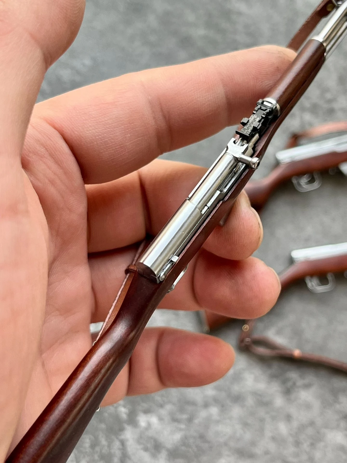 1/6 Handmade Polished Type 56 Rifle in Steel & Wood, Premium Custom Gift for Action Figures