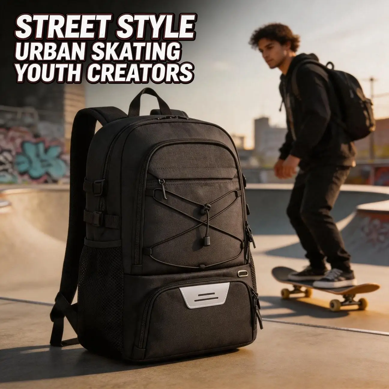 Pro Lightweight Basketball Bag Soccer Shoe Compartment Storage Daily Commute Gym for Daily Commute