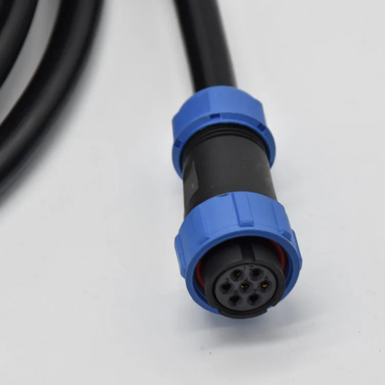 

7P plastic waterproof IP68 aviation plug SP2110/P7 with wire connector - replacing Weipu connector