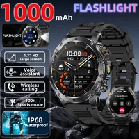 Nuevo Reloj Inteligente Militar T-Rex 3 2026 con Batería de 1000mAh, Resistente al Agua IP69K, GPS, Llamadas Bluetooth HD, Más de 100 Deportes y Linterna