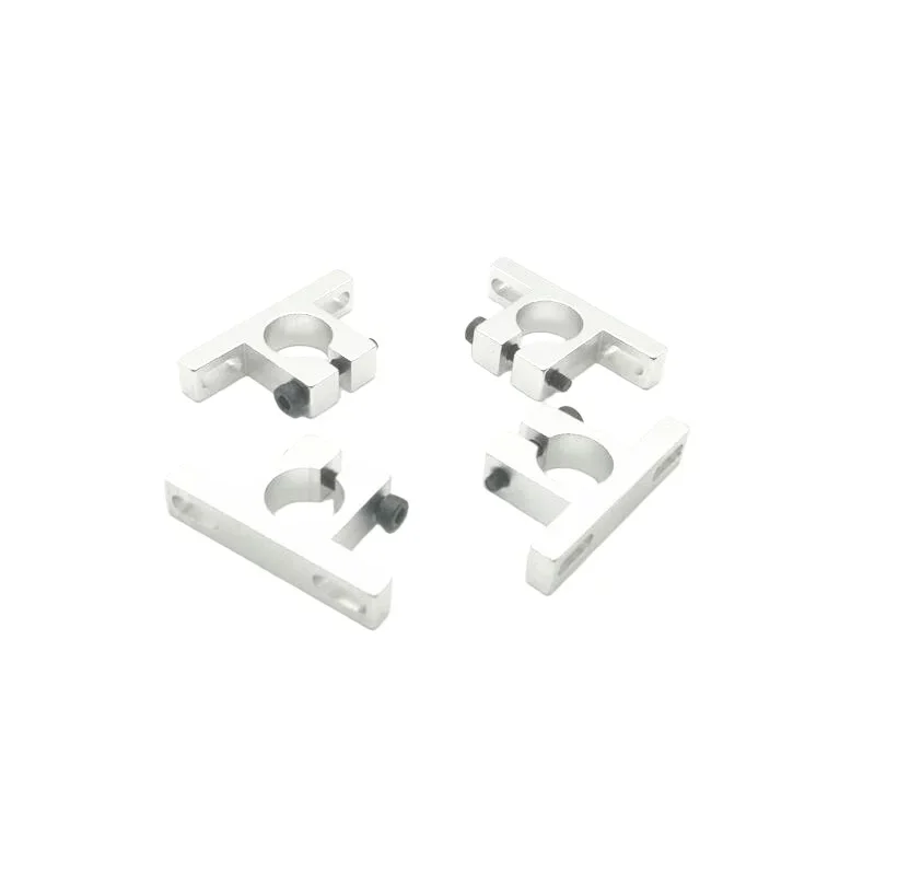 4PCS Aluminum Alloy T-Shaped Pipe Clamp 12mm/14mm Carbon Tube Clip Holder Motor Mount Fixed Base for RC Drone Quadcopter Parts