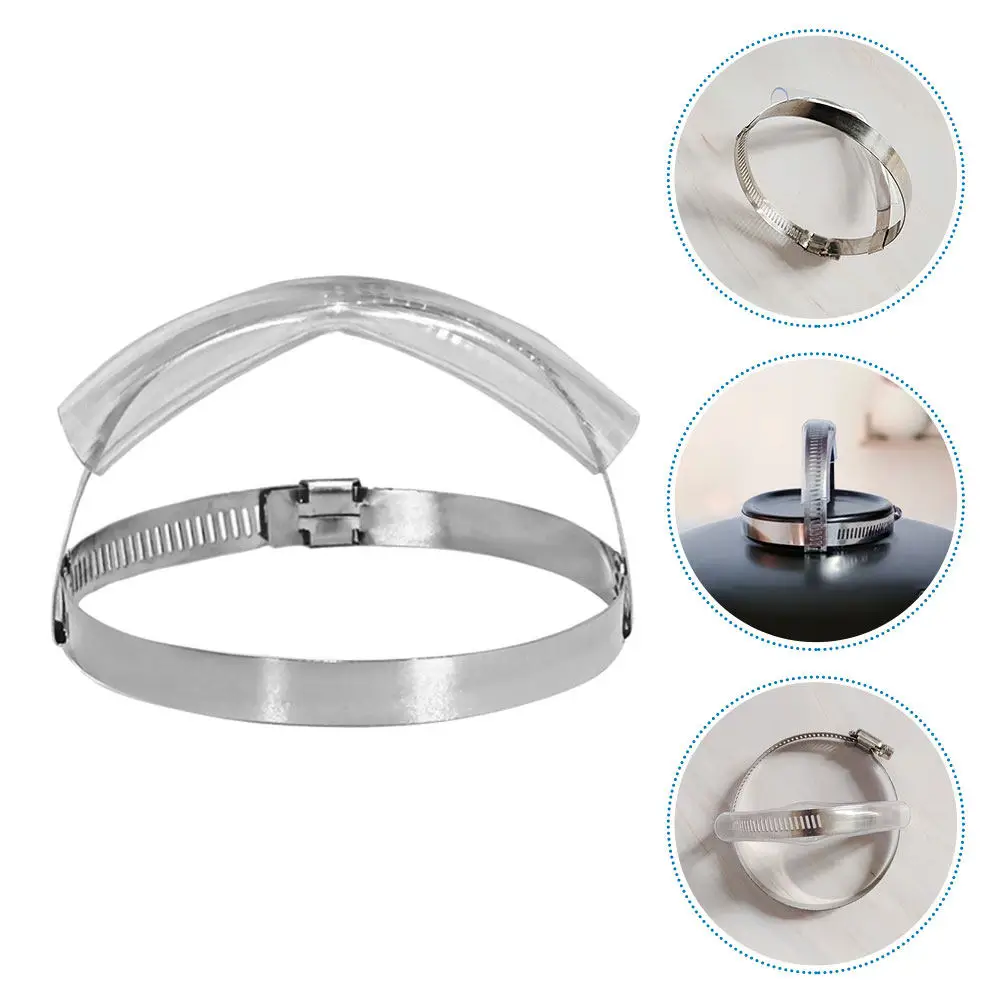 Anti-Scald Casserole Pot Lid Handle Stainless Steel Plastic Replacement Thickened Lid Handle Easy to Install Sturdy Comfortable