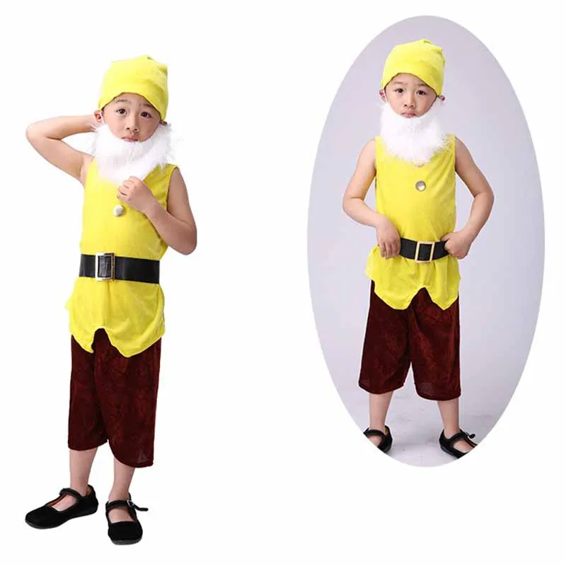 Seven Dwarfs Costume for Kids Christmas Halloween Carnival Party Cosplay Costumes Stage Performance Costumes For Children