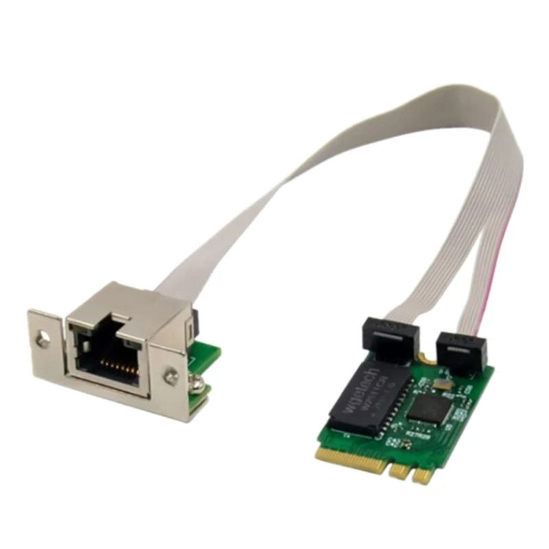M.2 RJ45 อะแดปเตอร์เครือข่ายRTL8125BGชิปM.2 การ์ดเครือข่ายGigabit Ethernet 2.5G/1000/100Mbps PCIE Busการ์ดเครือข่าย