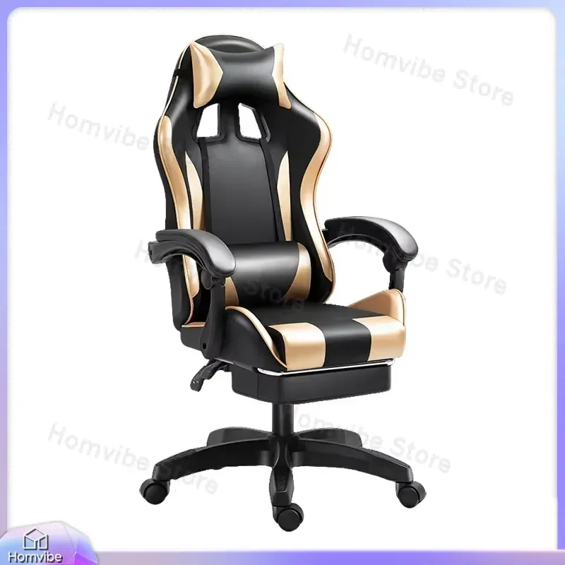 Ergonomic Gaming Chair with Lumbar Support and Headrest Adjustable Height Racing Style Computer Chair for Home Office Esports view 6