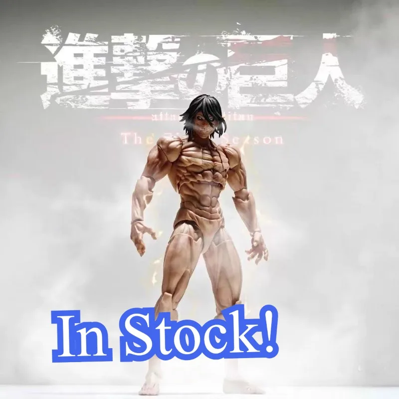 

In Stock Factory Kaiyodo Revoltech Amazing Yamaguchi Attack on Titan Action Figure Eren Jaeger Ko Model Anime Figure Gifts Toys