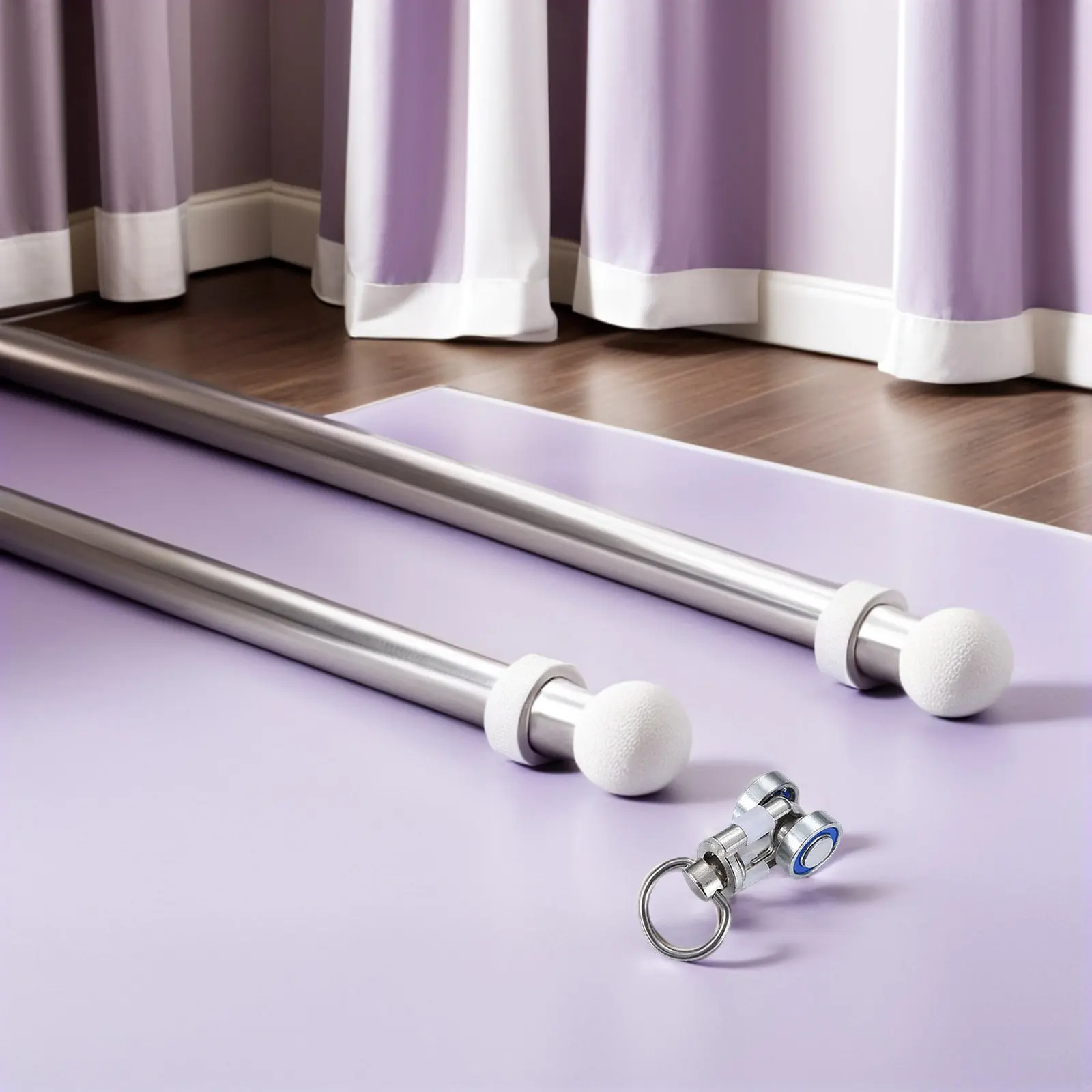 4Pcs Robust Metal Curtain Pulley Rollers for Track Rails Smooth Silent Movement Fits Heavy Duty Ceiling Wall Mount Drapery Sheer