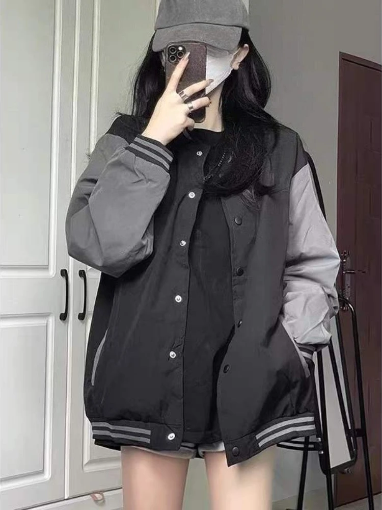 2025 Trendy Lightweight Baseball Jacket Women's Spring Summer UV Shield Jacket Loose Fit Breathable Insulated Streetwear​