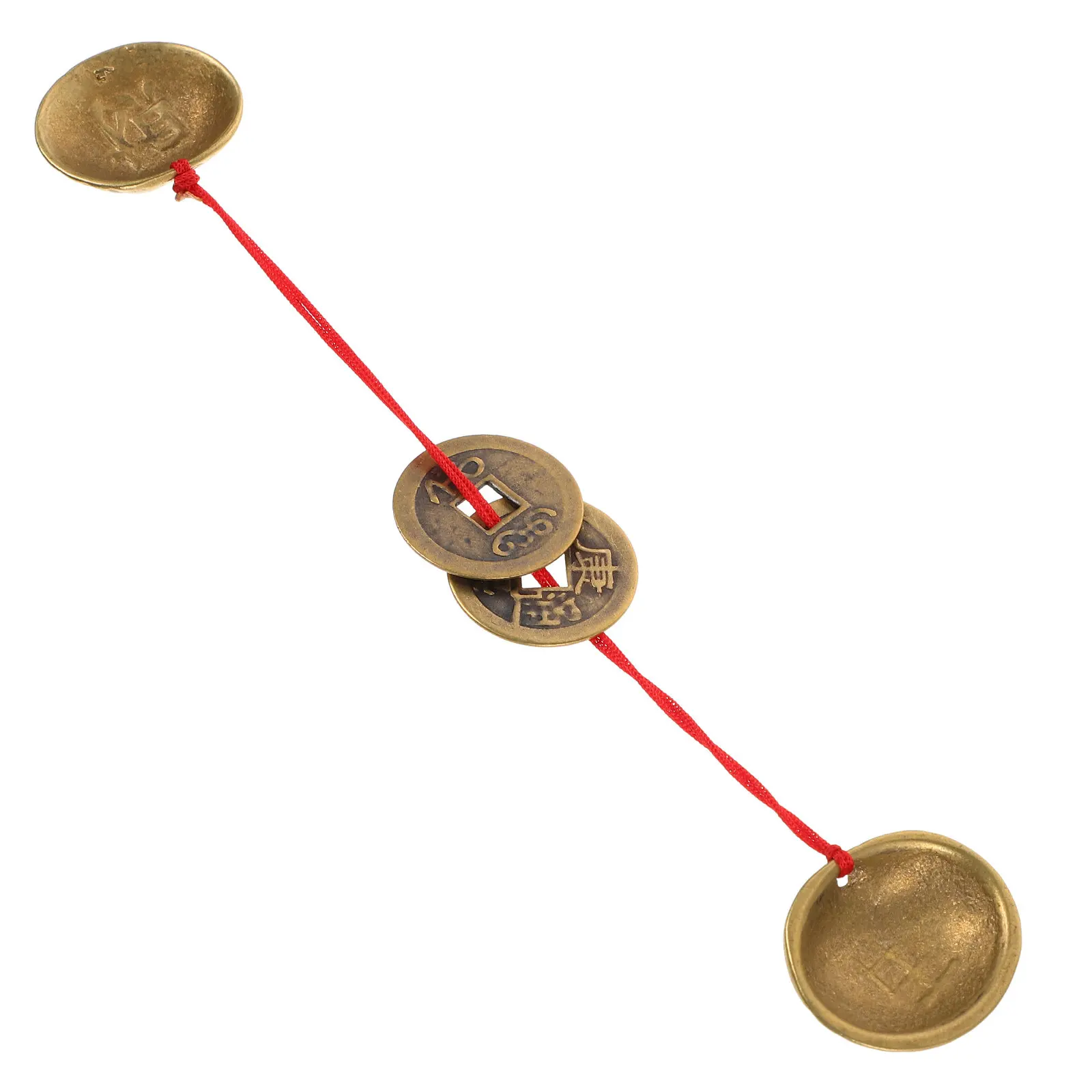 

Металлическая чаша для гадания Инь-Ян, латунный инструмент для предсказаний, декор для вечеринки в честь Китайского лунного Нового года, металлическая монета