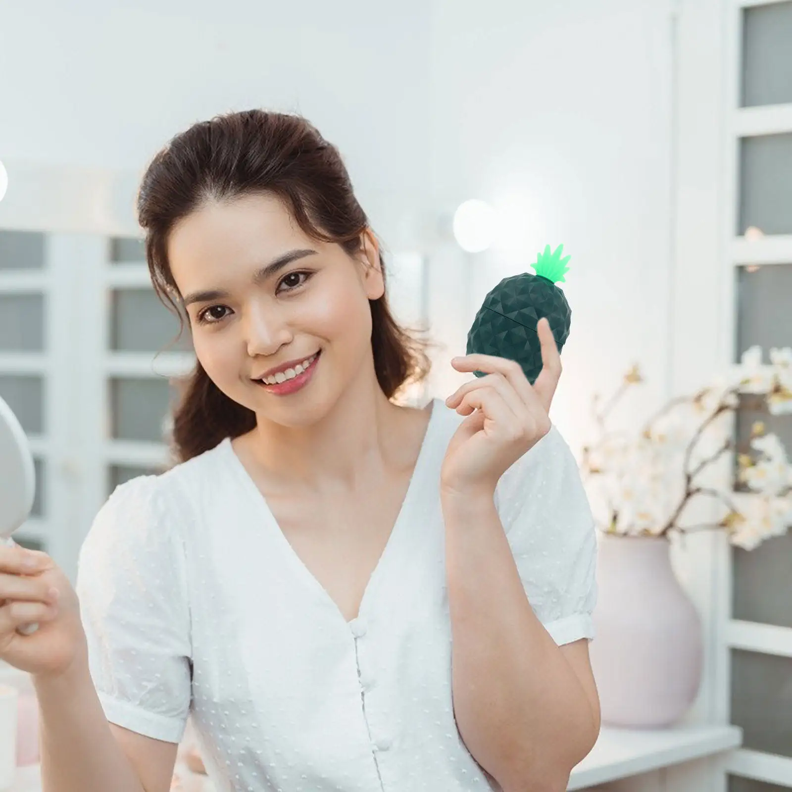 Pineapple Silicone Face Mold Skin Massage Cooling Tool Facial Skin Care Beauty Tool Face Massager