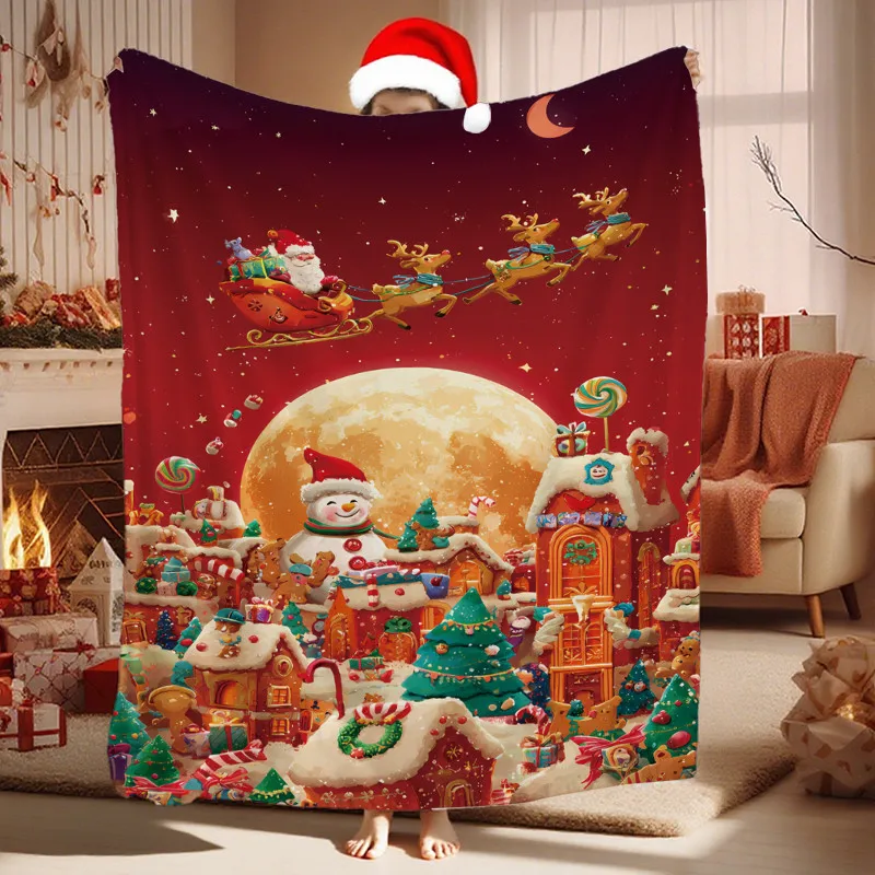 

Одеяло для учителя — подарочный плед с принтом из полиэстера