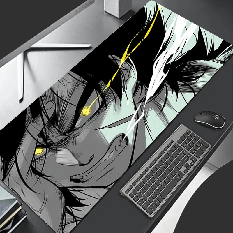 

Black and White Manga Mouse Pad Laptop Japan Cool Anime Gaming Keyboard Rug XXL D-Dragoned Balls Mousepad Gamer Cabinet Desk Mat