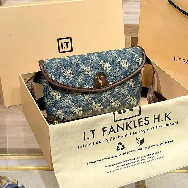 2026 New Hong Kong Genuine Leather Waist Bag, Fashion Chest Underarm Pouch, Casual Versatile Mini Crossbody Sling for Ladies
