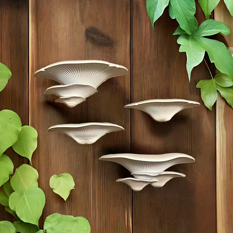1 Piece of Creative and Exquisite Mushroom-Shaped 3D Printed Multifunctional Ornament Stand, Wall Decoration, Scene Arrangement, Cute Mushroom Rack, Personalized Creative Storage Rack, Home Decoration Ornament
