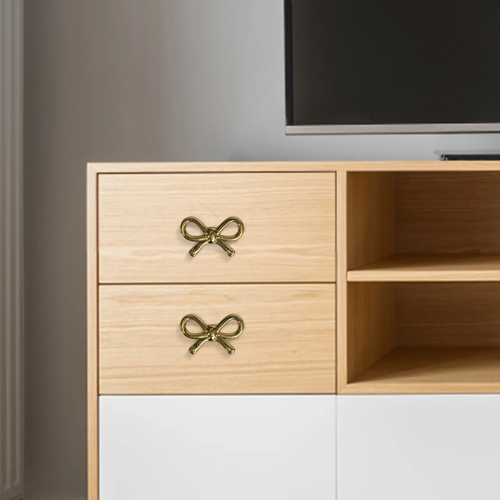 Home Decor Upgrade Furniture Bowknot Cabinet Handles Stylish Storage Cabinet Handles Sophisticated Furniture Accent