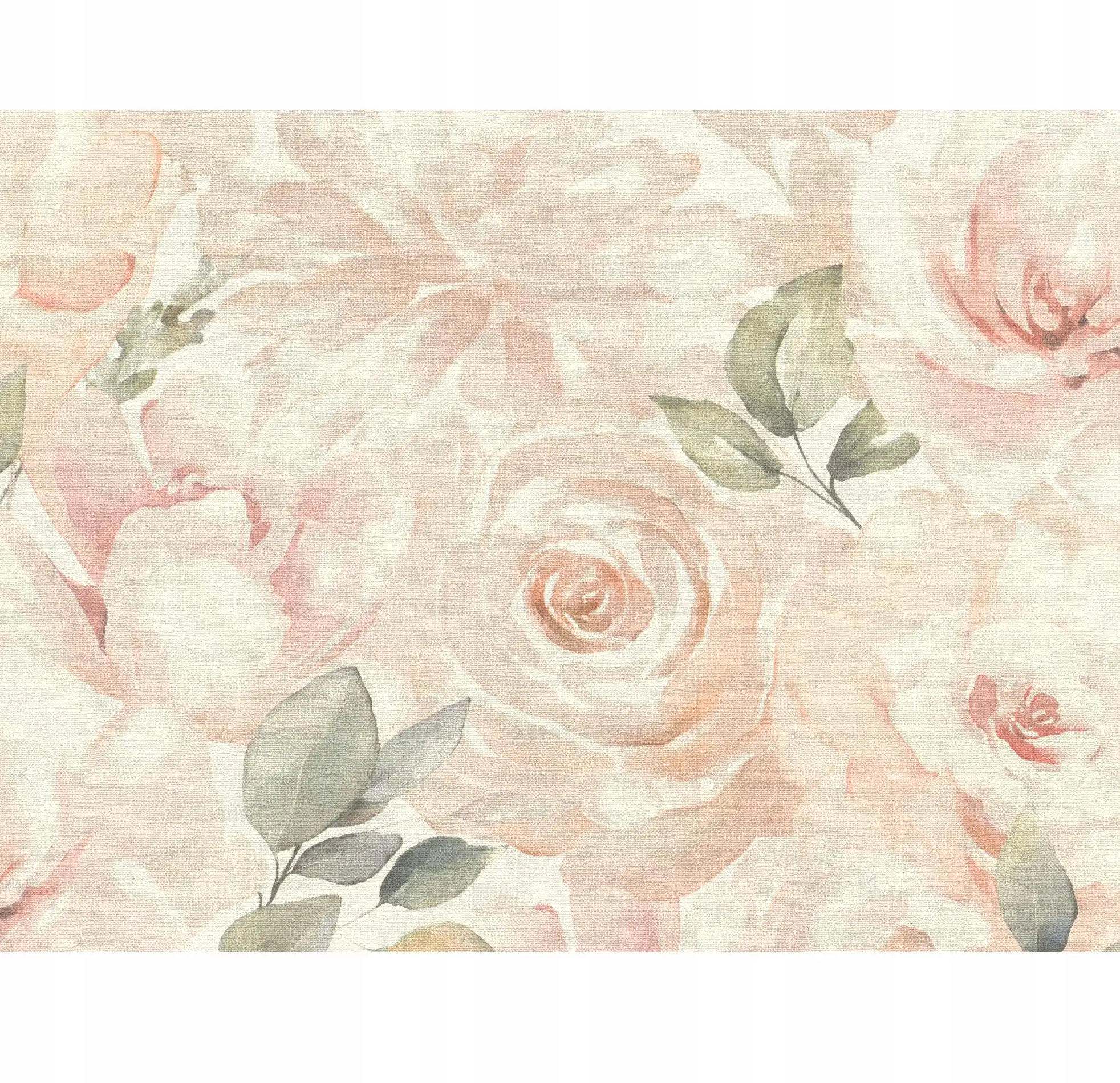 Vinylbehang op de flizeline bloemen pioenrozen roze pastel 10m