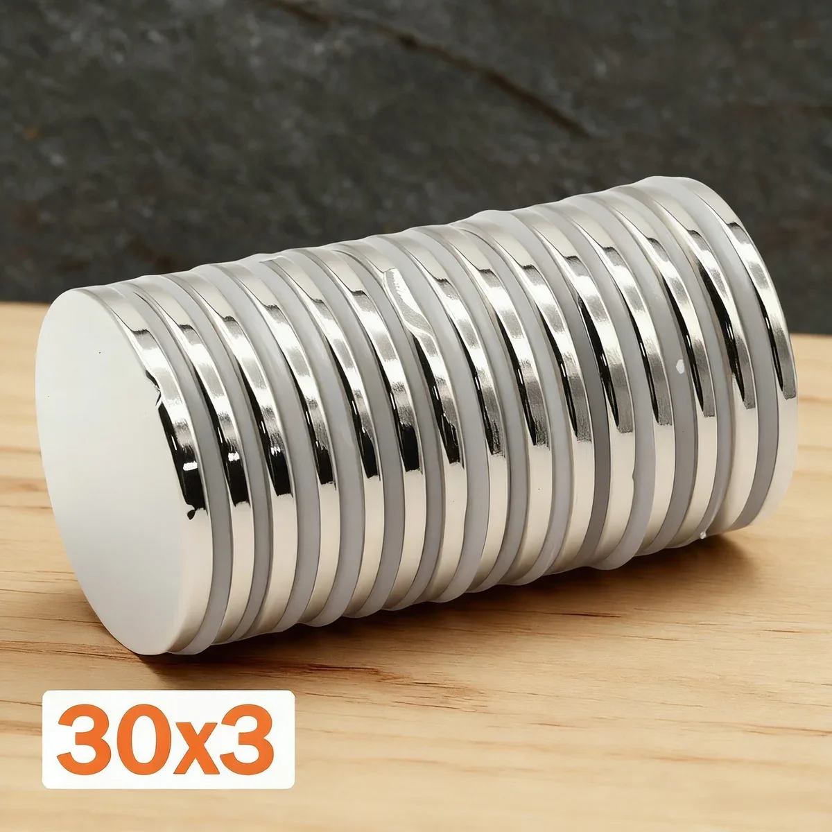 

Суперсильный магнит N35, 30x3 мм, круглый, неодимовый (NdFeB), мощный дисковый магнит, магниты для холодильника