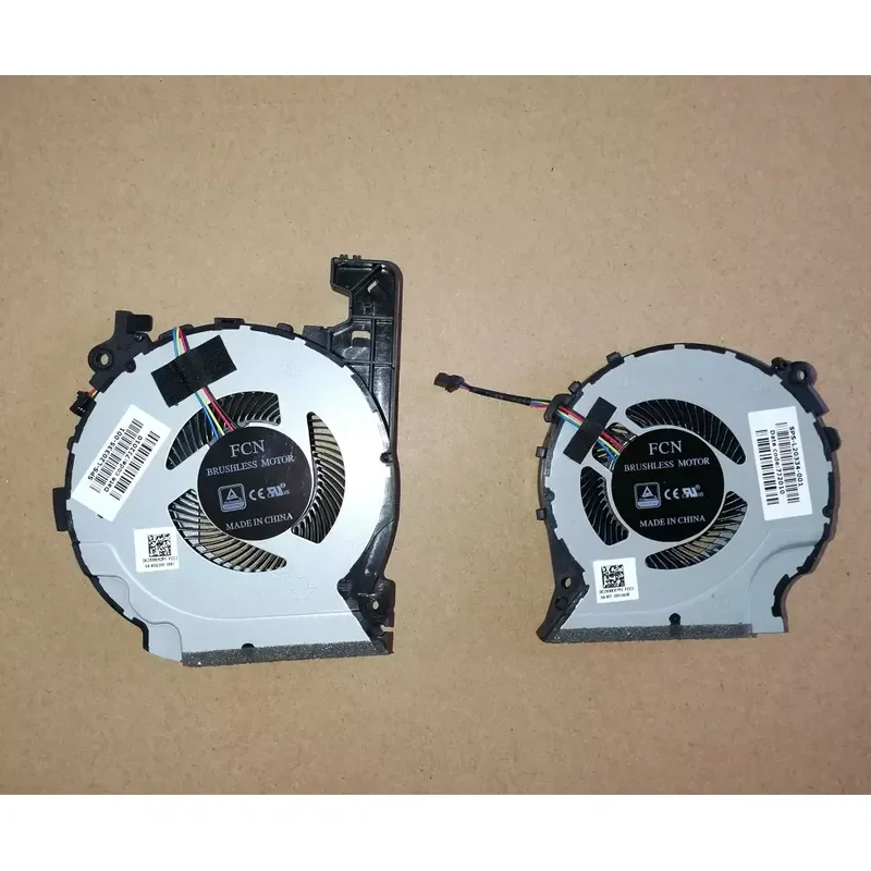 for HP 15-CX0068TX TPN-C133 15-CX Light and Shadow Wizard 4 CPU GPU Cooling Fan Pair