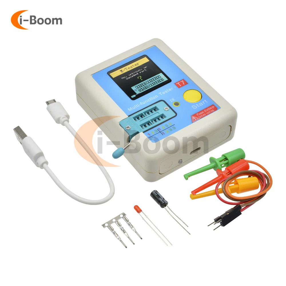 Imagem -02 - Tft Lcd Multímetro Transistor Tester Diodo Triode Capacitor Resistor Teste Medidor Mosfet Npn Pnp Triac Mos Lcr-tc1
