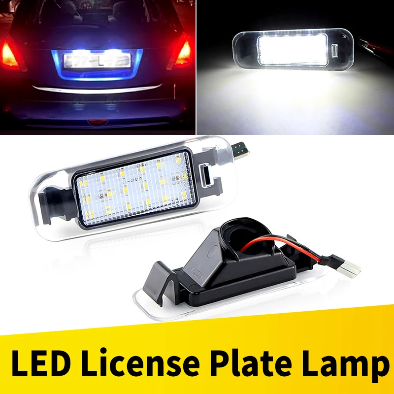 2PCS LED Nummernschildbeleuchtung für Kia Rio 05-11 Rio5 06-11 OEM # 92502-1G000 Canbus Fehlerfrei weiß Autozubehör 12V