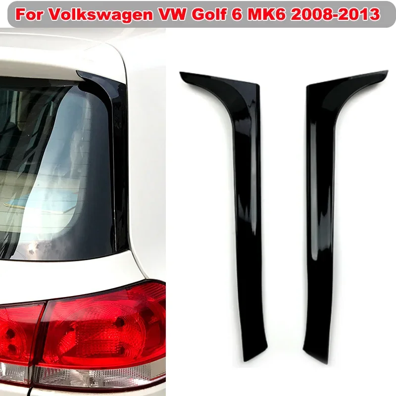 

For Volkswagen VW Golf 6 MK6 2008-2013 Not GTI/R Rear Window Splitter Wing Side Canard Sticker Deflector Spoiler Car Accessories