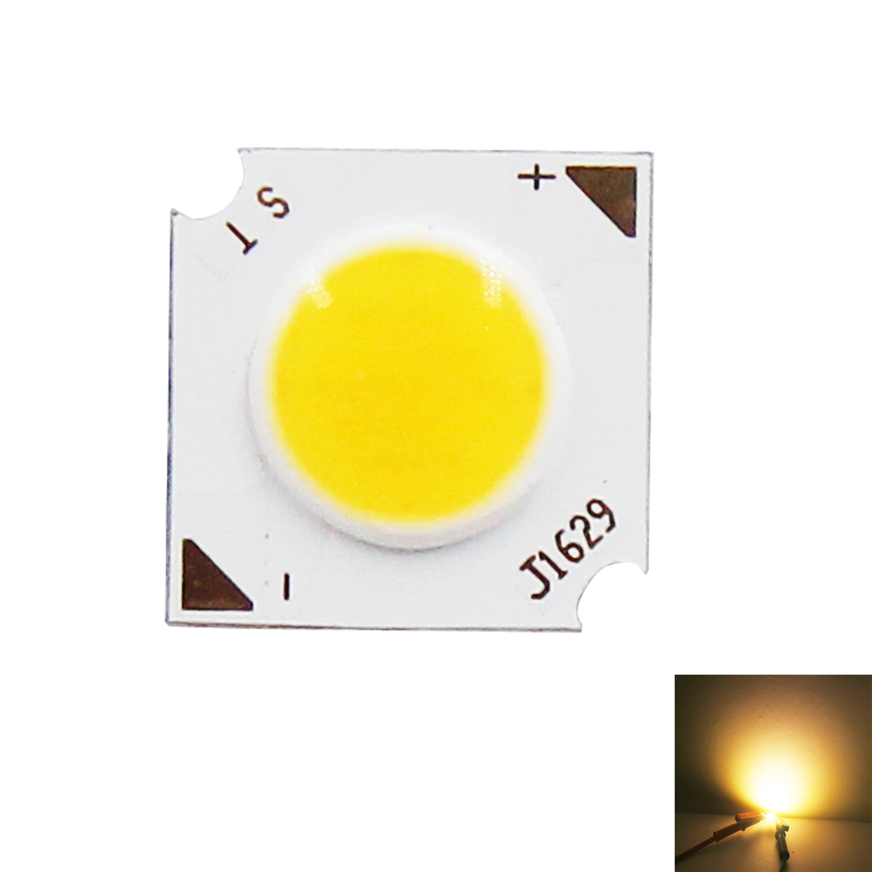 FTZOTOF 1pcs 5pcs 10 pcs/Lot 3W 1414-7 14*14mm COB A MENÉ La Source Lumineuse Ra de C.P. 80 Ampoules DC 6-7V 500mA pour L'éclairage de Tache D'intérieur Lampes