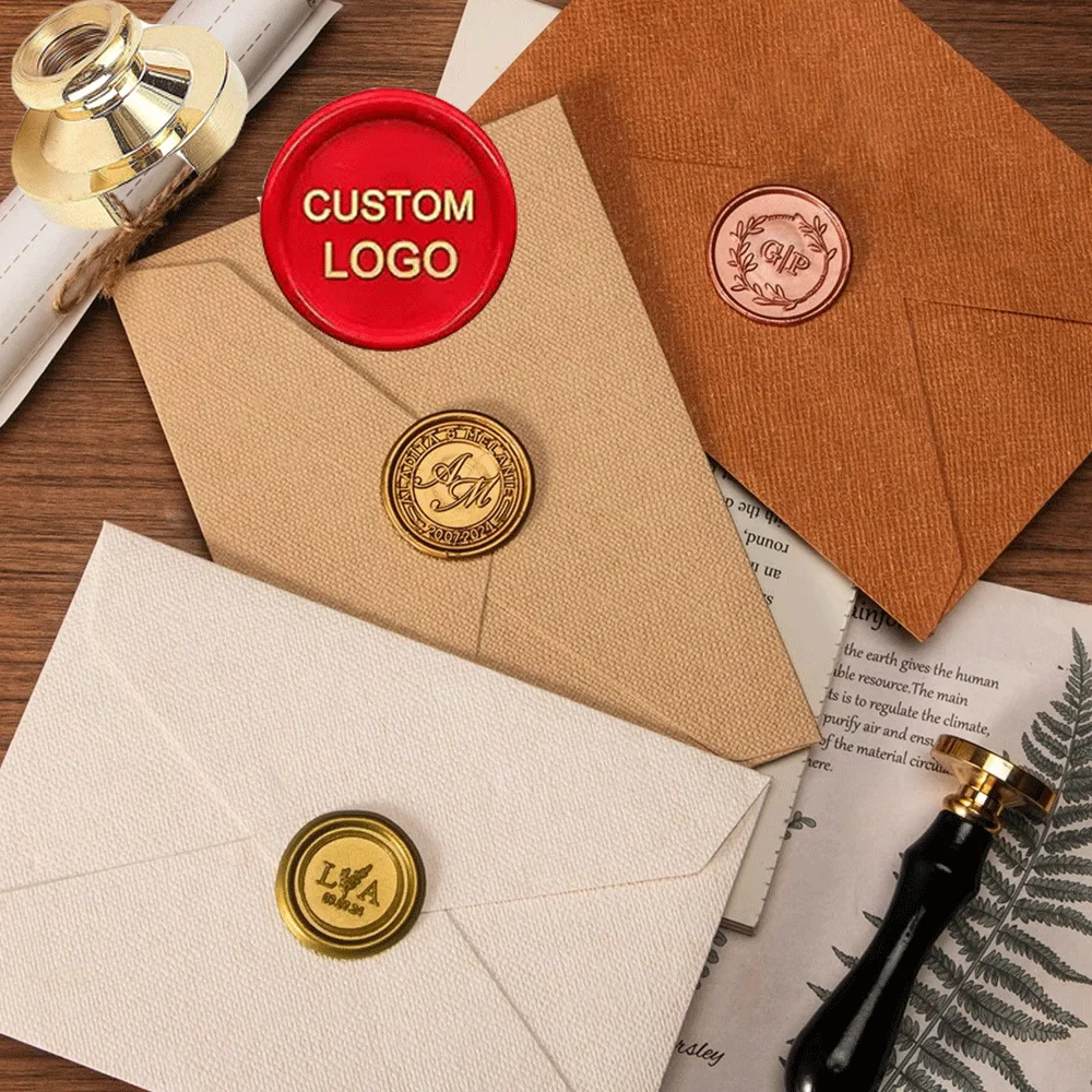 Custom Letter Wax Seal Stamp Kit , Custom Wax Seal Kit,custom Logo Wax Seal Stamp Kit for Wedding Invitation ,holiday Card