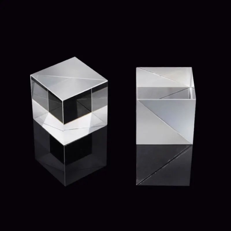 Rapporto di divisione del prisma dello splitter del raggio laser di dispersione dicroica del cubo di vetro ottico 50:50 per il prisma