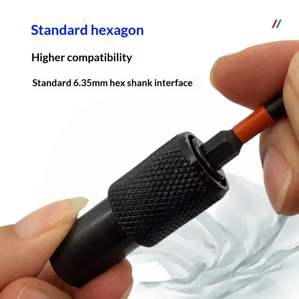 5pcs M10 Thread Angle Grinder Adapter High-Strength Alloy Wear-Resistant Construction Quick Release Adapter 6.35mm Internal Hex