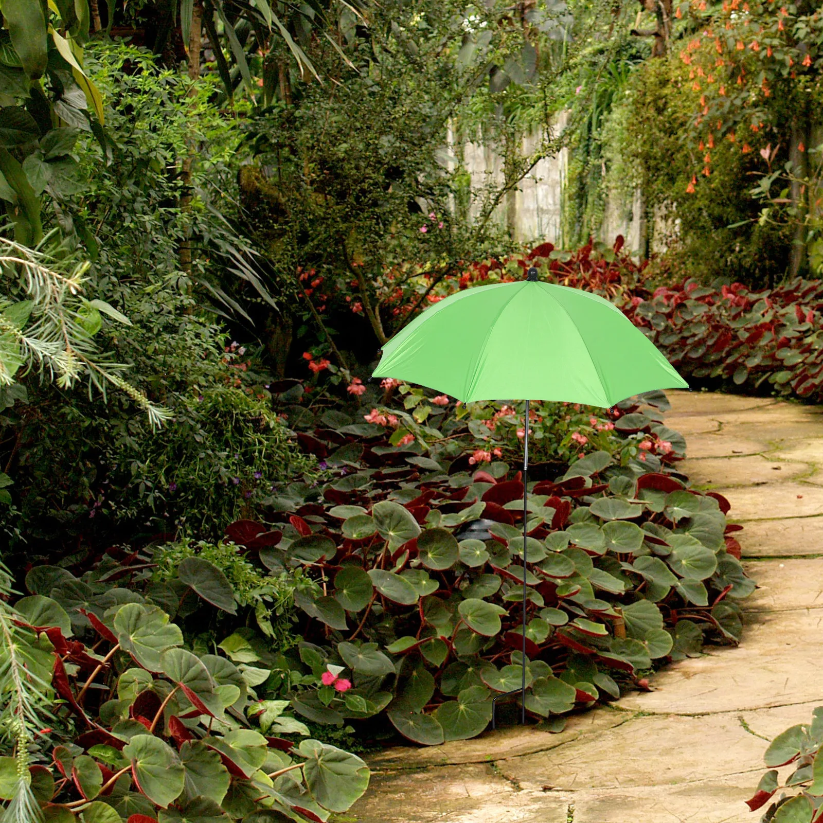 

Garden Umbrella for Plants Outdoor Sun Protection Rainproof Plant Shade Cover with Ground Spike for Garden Balcony Patio Use