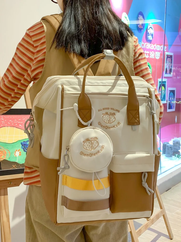 Fashion new schoolbag student Mommy bag cute backpack computer bag