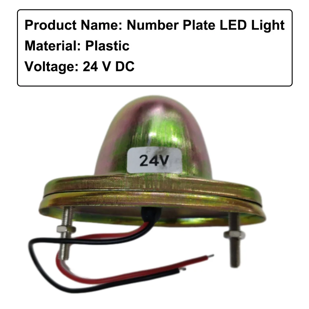 24-V-DC-Kennzeichen-LED-Licht aus Kunststoff für LKWs, Anhänger, Wohnmobile, Autos, Wohnwagen, Boote usw.