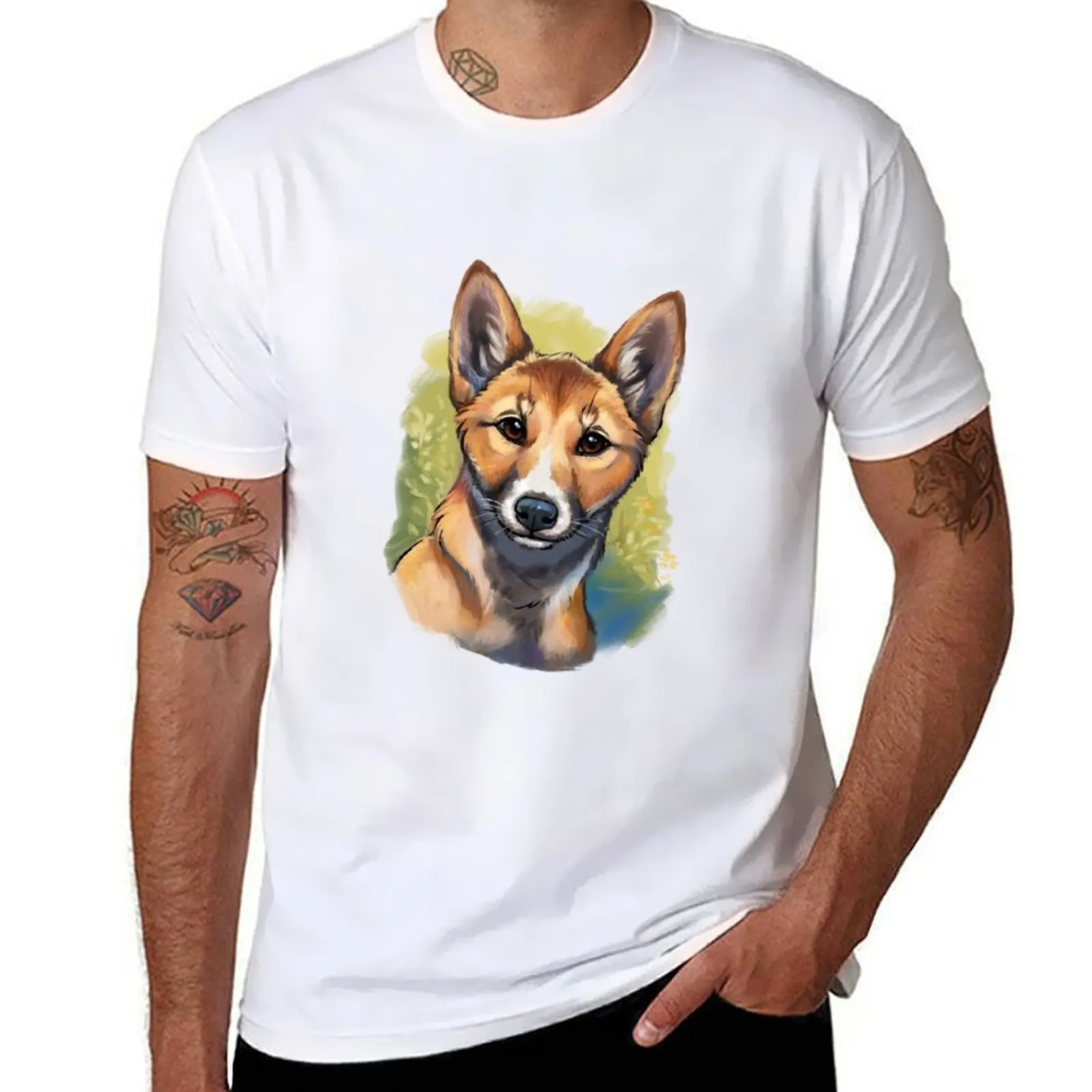 

Wandi_Dingo by @sabiillustrates T-Shirt t shirts for man slim fit t shirts with prints T-Shirt