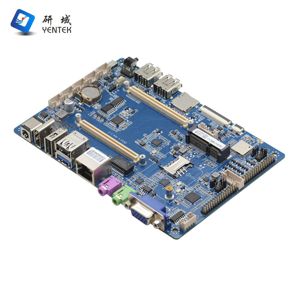 

Industrial Motherboard 4 RS232 485 COM Digital Signage Ubuntu20.04 Debian10 HD VGA Robot Rockchip Android Motherboard